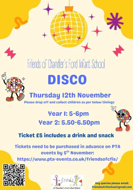 Year 1 & Year 2 Disco Flyer